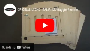 Montaggio recinto in legno