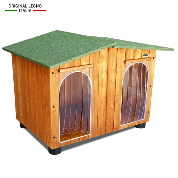 Cucce_in_legno_per_cani_Oasi_doppio_ingresso